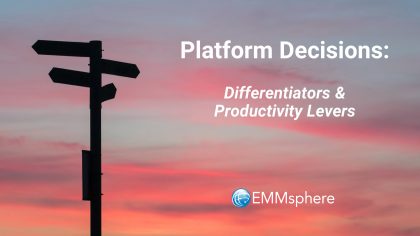 Platform Decisions - Differentiators & Productivity Levers